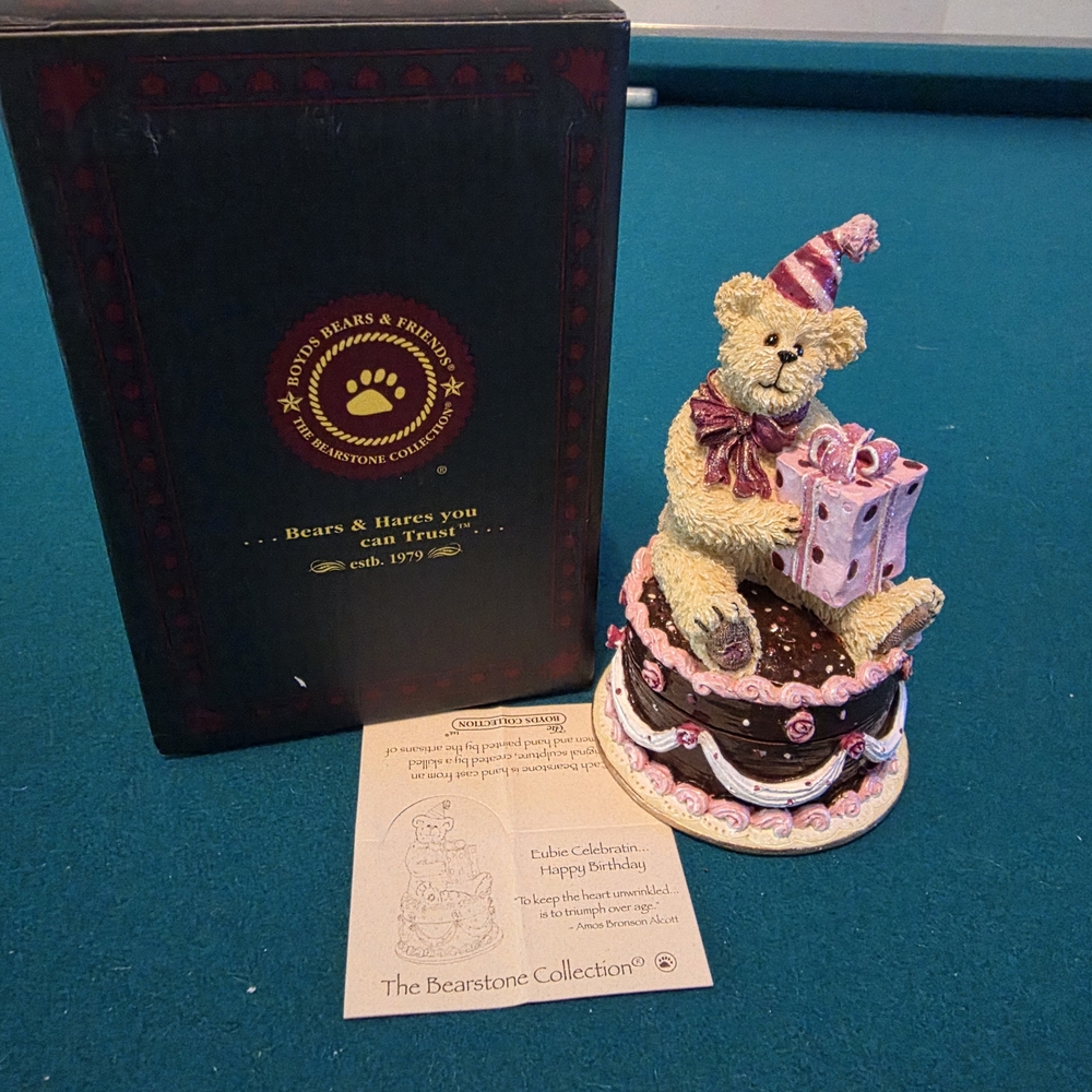 Boyds Bears Celebration Bear with Pink and Brown Accents